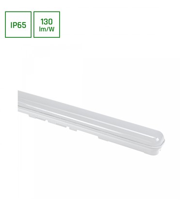 LIMEA GO 25W - Vattentät, 600mm, Kall Vit, 230V, 120°, IP65, IK07, 600x60x52mm, Vit