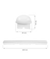 60cm 25W Limea GO komplett LED armatur - 130lm/W, IP65, 6000K, vattentät