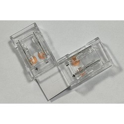 Enkeltfärgad LED strip tillbehör 12V/24V COB L skarv för LED strips - Till COB strips (8mm bred), 12V / 24V