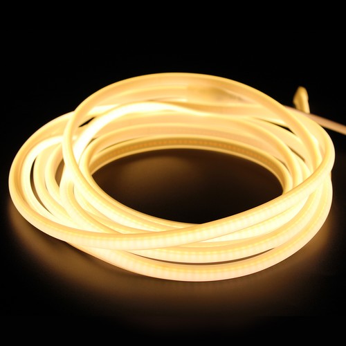 5 m. vattentät Neon COB LED strip - 230V, IP67, 288 LED, 11,5W/m, kan klippas var 10cm