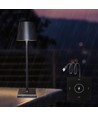 LED bordslampa med trådös laddning - Svart, IP54 Inomhus/utomhus, touchdimbar