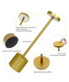 Uppladdningsbar LED bordslampa med trådös laddning - Guld, IP54 Inomhus/utomhus, touchdimbar
