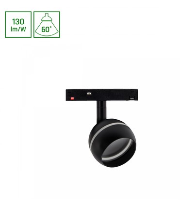 System Shift Basic - Globe Ring Klot Lampa, 90mm, 10W, 4000K, Svart