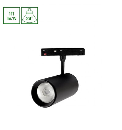 20W SHIFT BASIC skenspot, 48V - 110lm/W, 24°, 3000K, IP20, inkl. ljuskälla