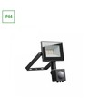 10W strålkastare med sensor - IP44, svart, arbetslampa, PIR-sensor