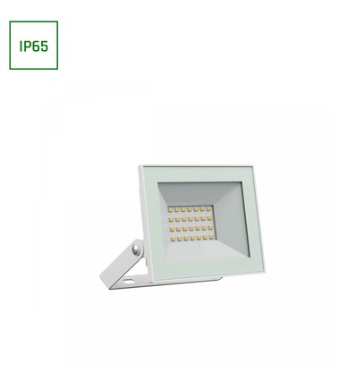 Noctis Lux strålkastare 20W - kallvit, 230V, IP65, 116x92x24 mm, vit