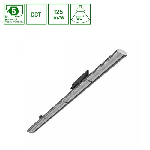 Optibar CCT - 12-42W, CCT, 230V, 90°, IP20, Ra90, 1200x60x90mm, svart, Spectrum.