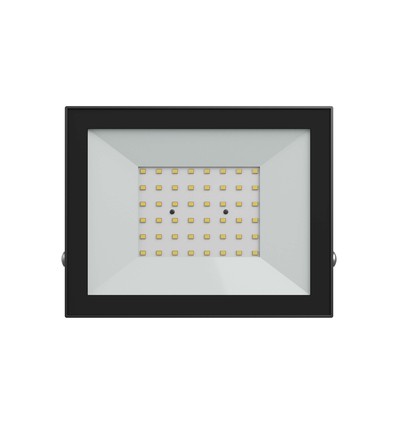 Noctis Lux strålkastare 50W - kallvit, 230V, IP65, 176x137x25mm, svart.