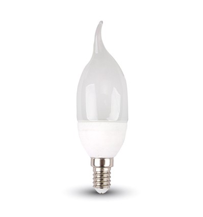 4W kronljuslampa E14 - Lampa med twist, 4000K