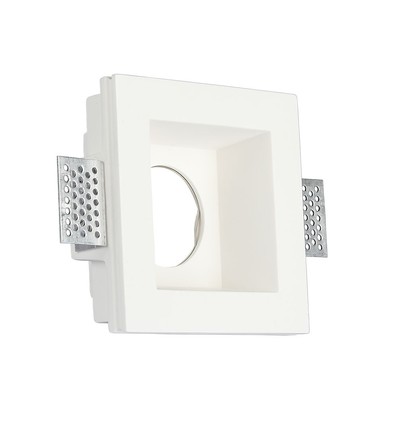 GU10 infälld spotlight för gipstak - 12x12 cm, försänkt