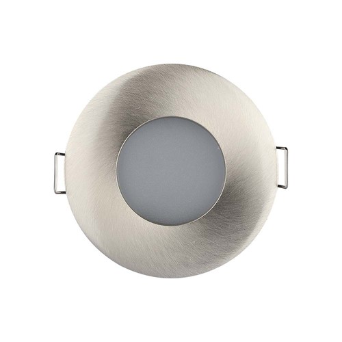 GU10 lampa - runda, satin nickel