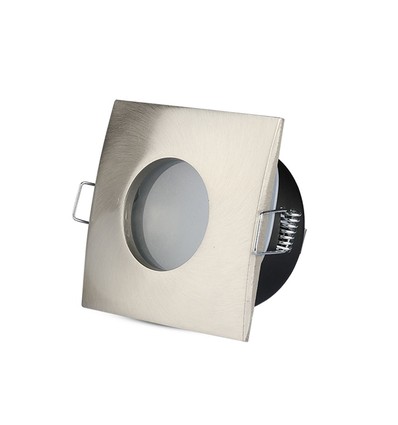 GU10 lampa - Fyrkantig, Satin Nickel