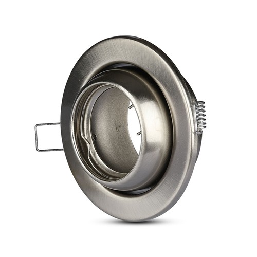 GU10 lampa (VIP) - rund, satin nickel