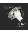 GU10 lampa rund - satin nickel