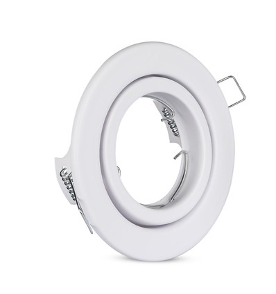 MR16 eller GU10 Downlight-kit - Utan ljuskälla, vit, Hål: Ø7,4 cm, Mått: Ø9,9 cm