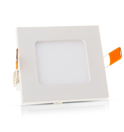 V-Tac 12x12cm, 6W LED inbyggnadspanel - Hål: 11x11 cm, Mått: 12x12 cm, 230V