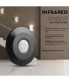 PIR taksensor svart (platt) - max: 1000W LED