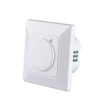 Mikrovågsrörelsesensor för inbyggnad - 360°, max 300W LED, IP20, vit, justerbar tid och ljusstyrka