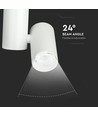 30W LED Skenspot - 6400K, Vitt Hus