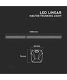 50W LED Linjär Master Trunking 4000K 90D Lins (160lm/W)-Dimbar