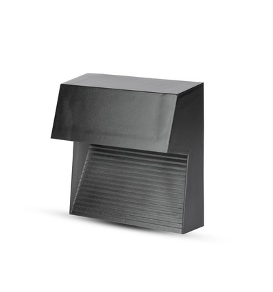 3W LED-spot för trappor - IP65, svart, 4000K, 210lm, utanpåliggande