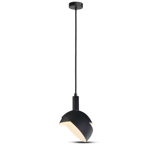 E14 sockel - plast, glidande aluminium lampskärm, svart.