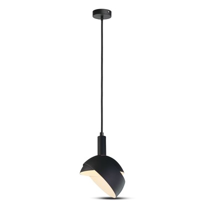 E14 sockel - plast, glidande aluminium lampskärm, svart.