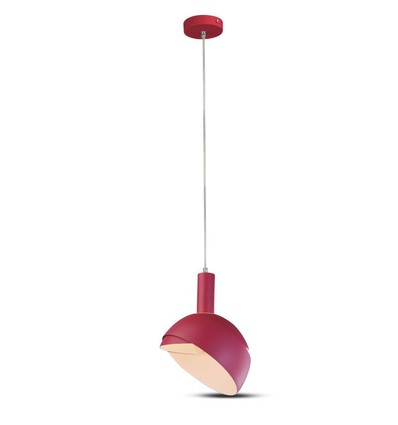 E14 Pendel Sockel - Plast, Skjut Aluminium, Lampskärm, Rosa.