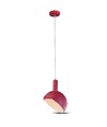 E14 Pendel Sockel - Plast, Skjut Aluminium, Lampskärm, Rosa.