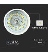 7W LED Pendellampa - Guld Lampskärm 4000K