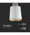 7W LED Pendel - Akryl, Vit Lampskärm, 4000K