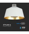 7W LED Pendellampa - Akryl, Vit Lampskärm 4000K