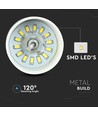 7W LED Pendellampa - Akryl, Vit Lampskärm, 4000K