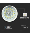 7W Pendellampa - Akryl, Vit Lampskärm, 3000K