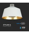 7W Pendellampa - Akryl, Vit Lampskärm, 3000K