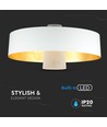 7W LED Pendellampa - Akryl, Vit Lampskärm, 3000K