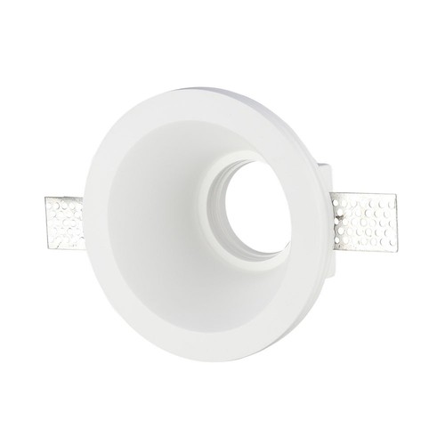 GU10 Gips Lampa/ring - Inbyggnad, Rund, Vit