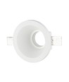GU10 Gips Lampa/ring - Inbyggnad, Rund, Vit