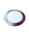 24W LED Slim Panel - Ljus-Satin Nickel, 4000K, Rund.