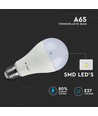 A65 LED Lampa 15W E27 - 6400K, Plast, 2 st.