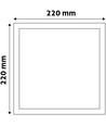 18W LED downlight - Hål: 20,1 x 20,1 cm, Mål: 22 x 22 cm, 230V