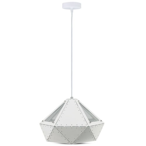 Pastell Prism Pendant Lampa E27 - Vit, Ø310*180mm