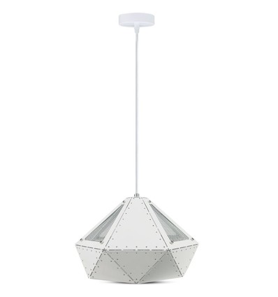 Pastell Prism Pendant Lampa E27 - Vit, Ø310*180mm