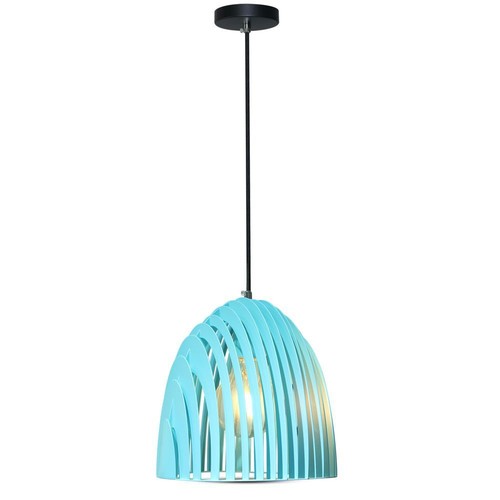 Cone Prism Pendellampa E27 - Blå, Ø250*270mm