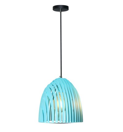 Cone Prism Pendellampa E27 - Blå, Ø250*270mm