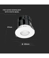 Smart brandsäker downlight 10W CCT (3i1) IP65, dimbar via app