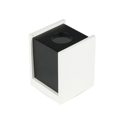 GU10 utanpåliggande spot för gips - Square, Pistol Black, kvadratisk, utan ljuskälla