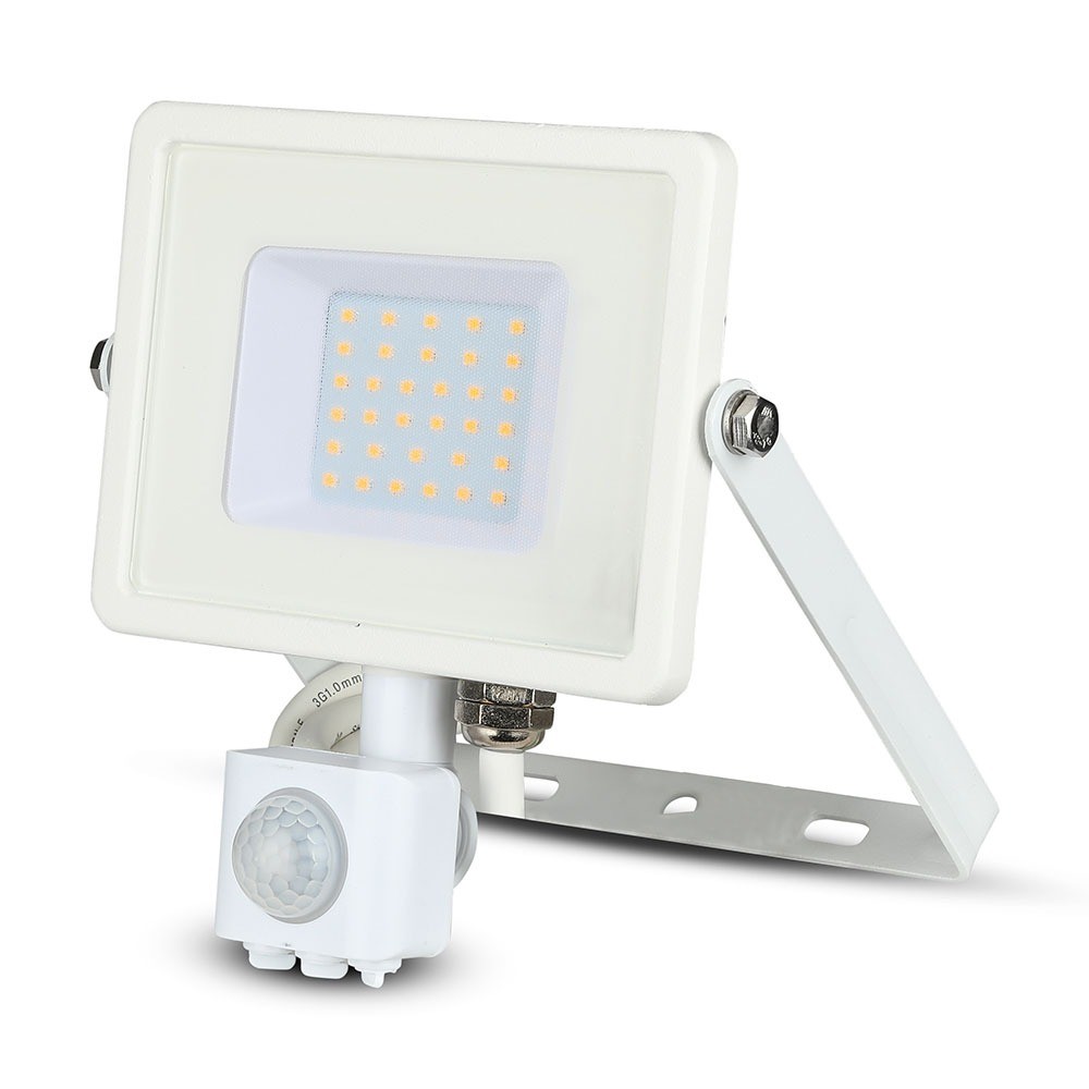 Pir Sensor Strålkastare 30w Samsung Chip 3000k Vit Hus Kulör : Varm