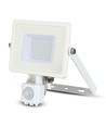 30W LED strålkastare med sensor - Samsung LED, 2400lm, IP65, varmvit
