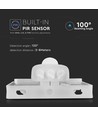 30W LED strålkastare med sensor - Samsung LED, 2400lm, IP65, varmvit